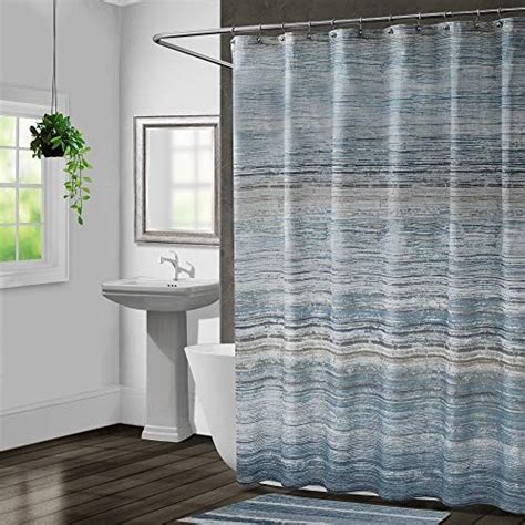 blue gray white shower curtain|amazon blue shower curtain.